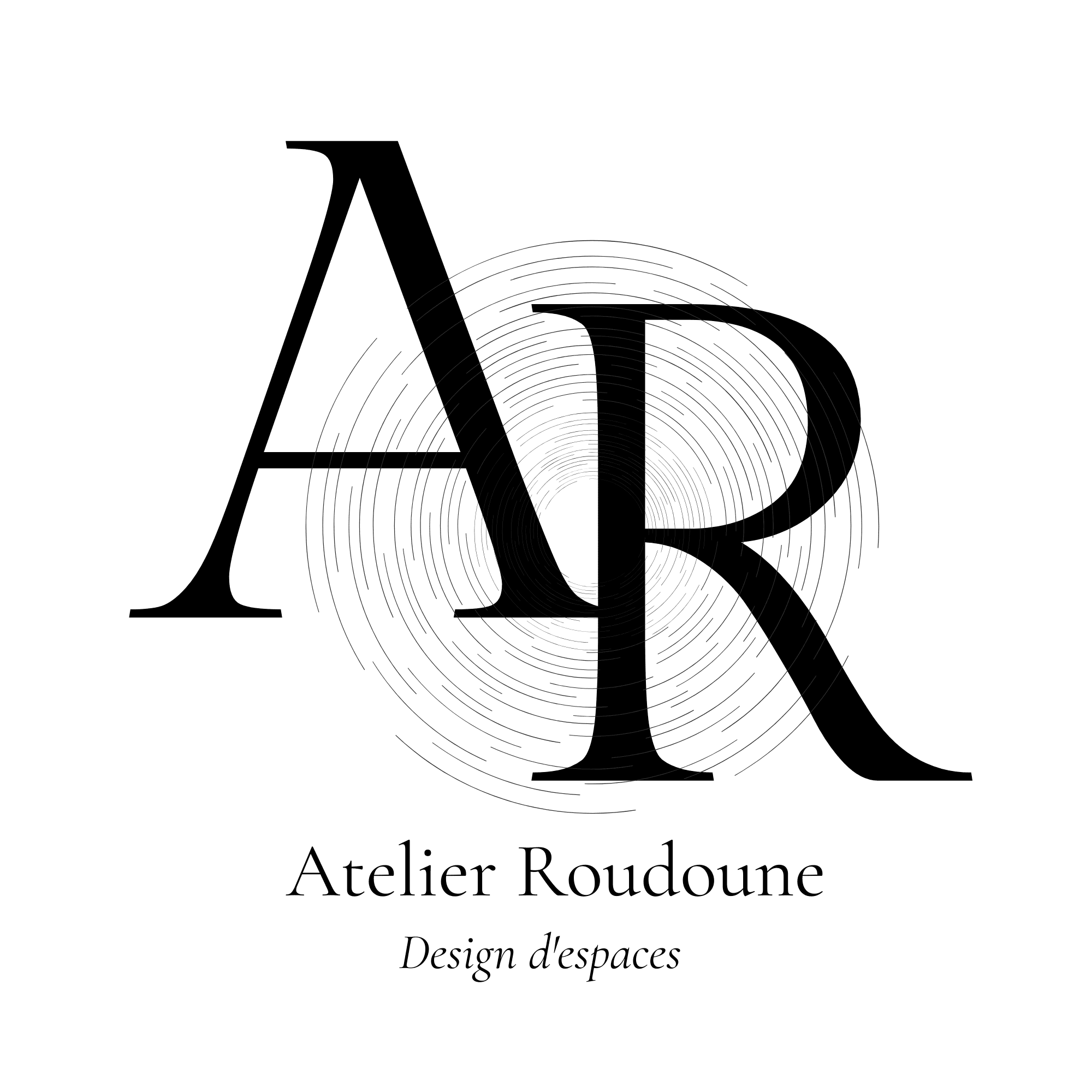 Logo atelier roudoune noir sans fond