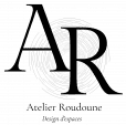 Logo atelier roudoune noir sans fond contact rénovation chalet 66