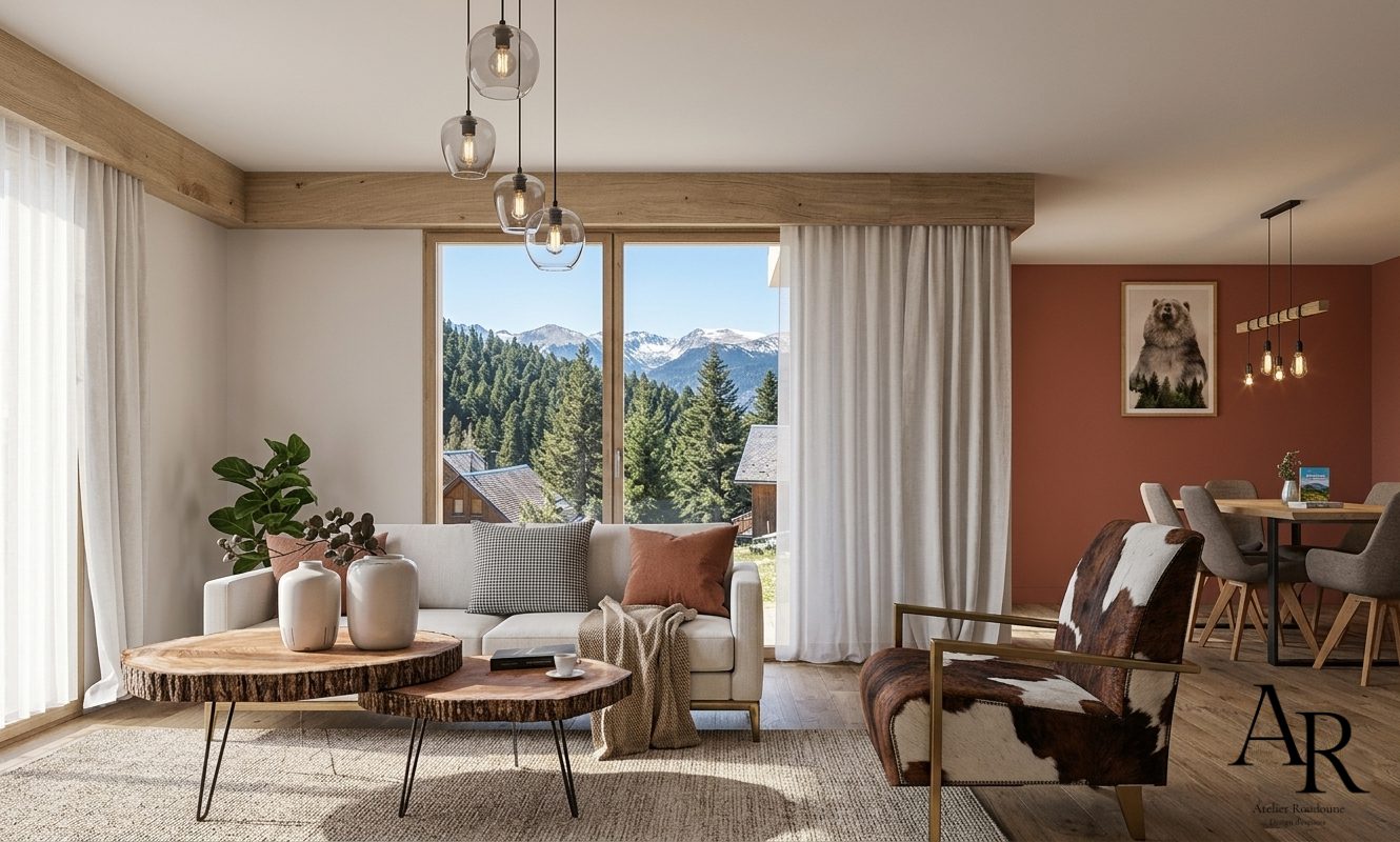 Rénovation chalet à Bolquère — Atelier Roudoune, conceptrice d'intérieur Pyrénées-Orientales